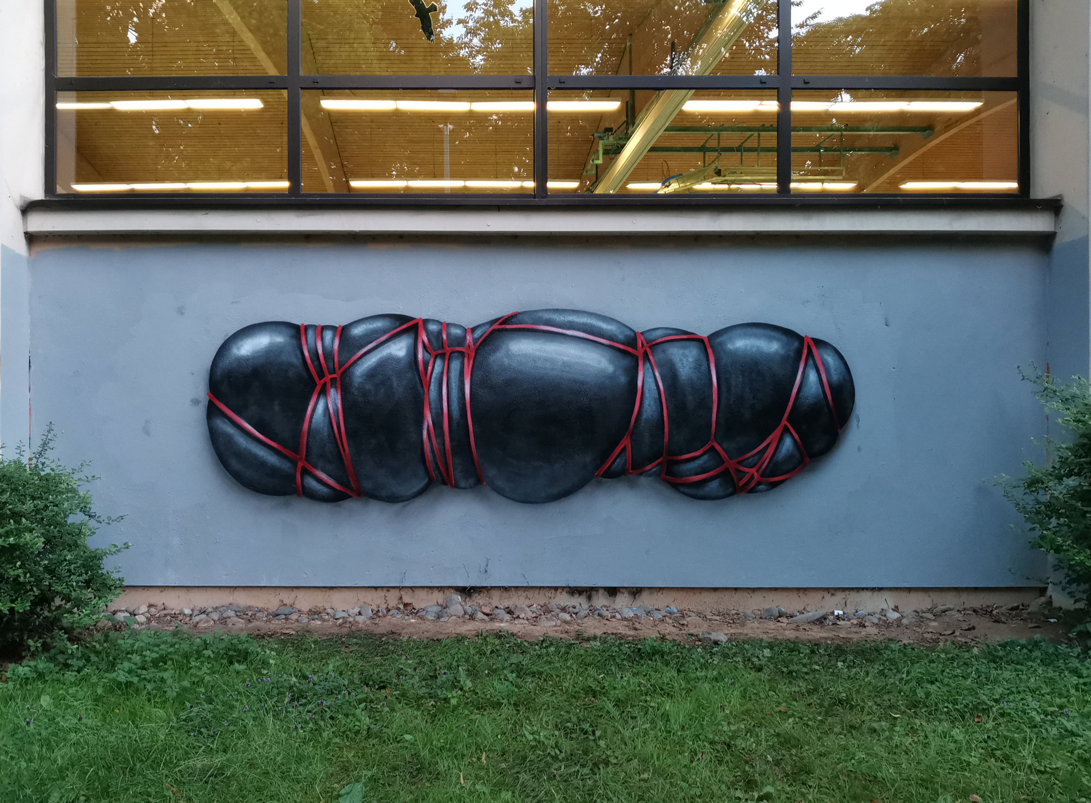 Abstract graffiti bondage artwork